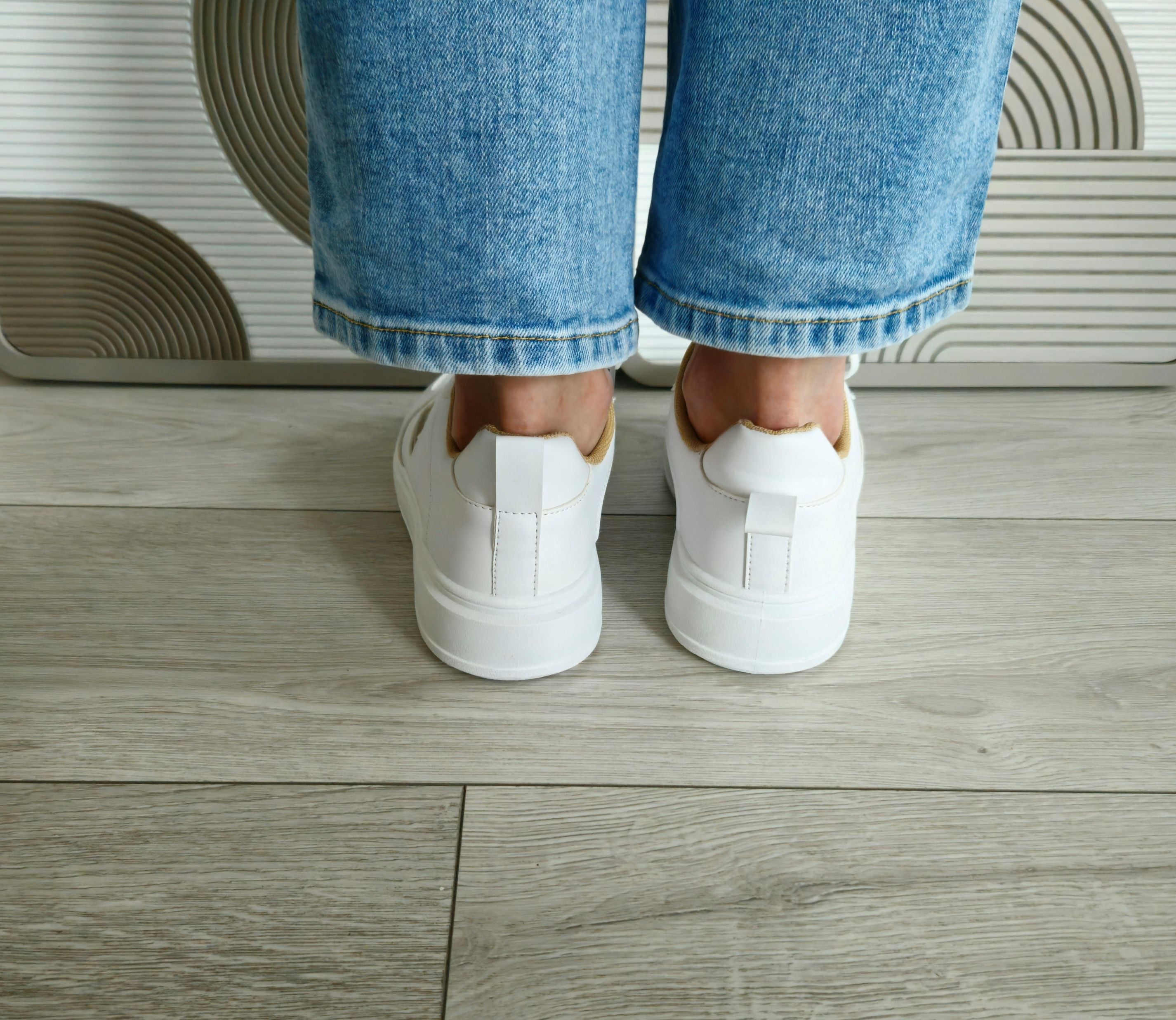 Basket Cœur blanc/doré