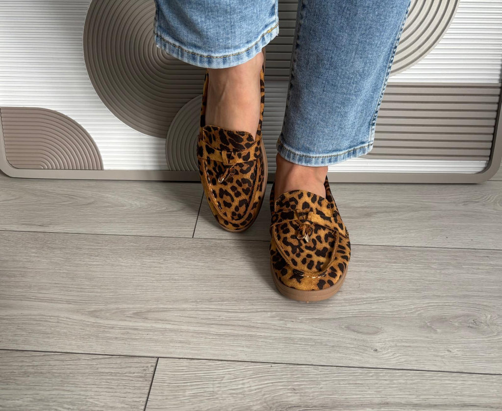 Mocassins Lora léopard