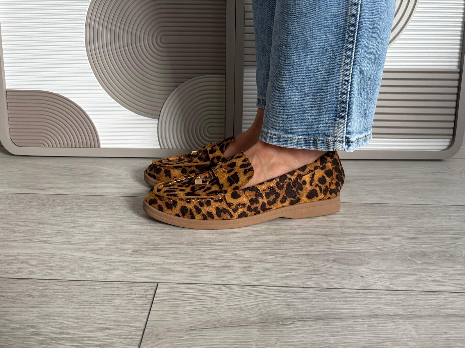 Mocassins Lora léopard