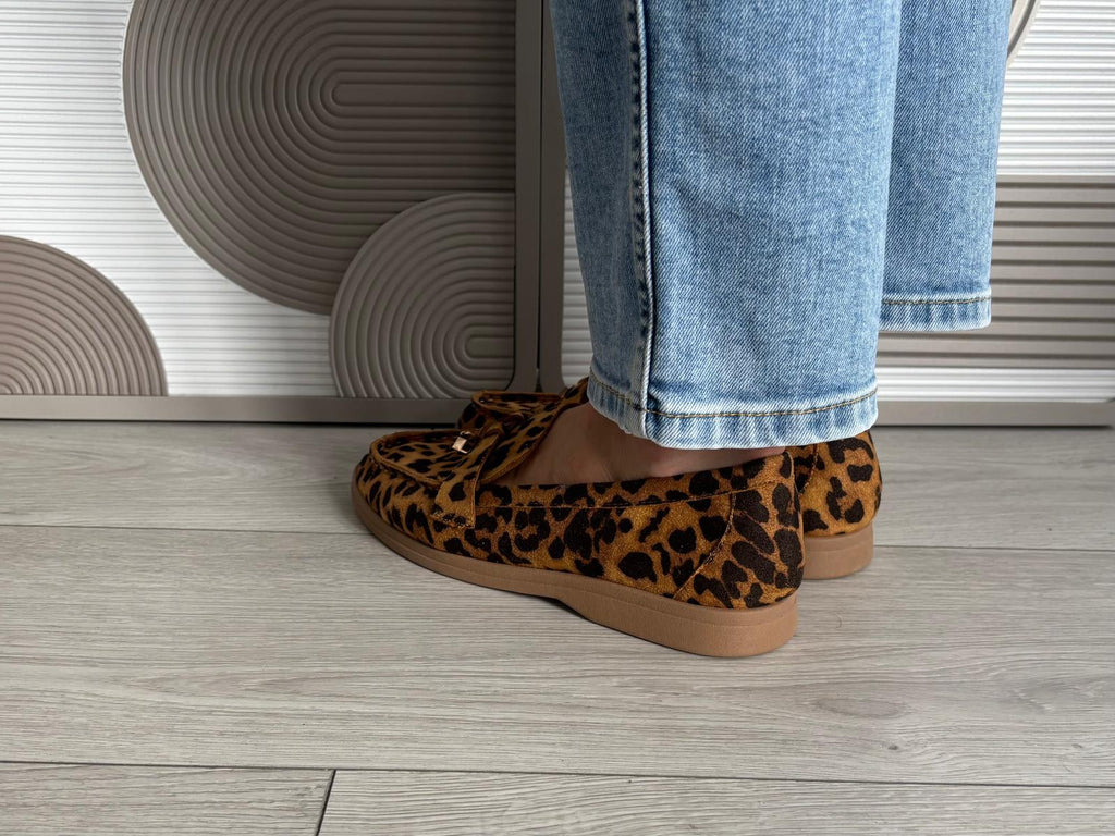 Mocassins Lora léopard