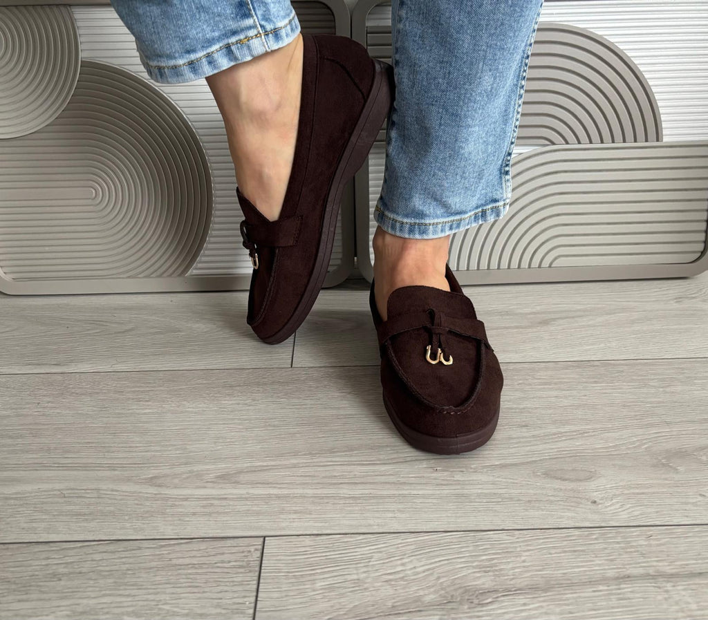 Mocassins Lora marron foncé