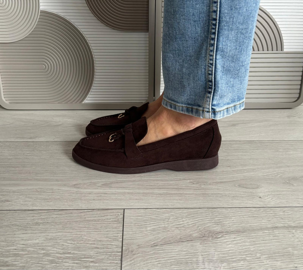 Mocassins Lora marron foncé