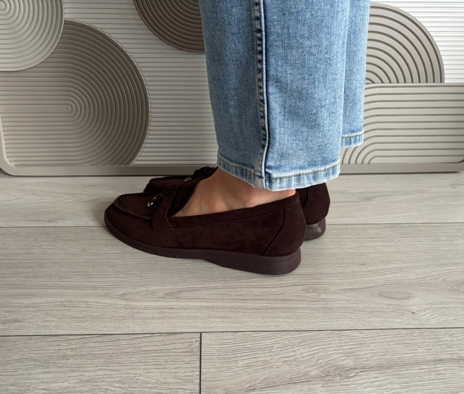 Mocassins Lora marron foncé