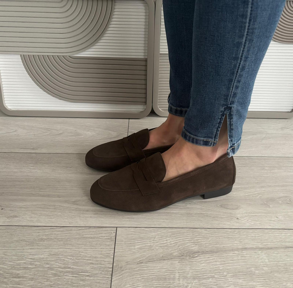 Mocassins Élise marron foncé