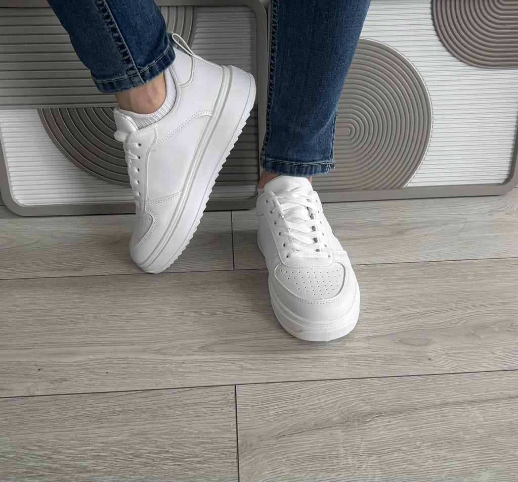 Basket Cœur blanc/argenté