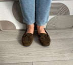 Mocassins Nina vert foncé