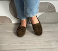 Mocassins Nina vert foncé