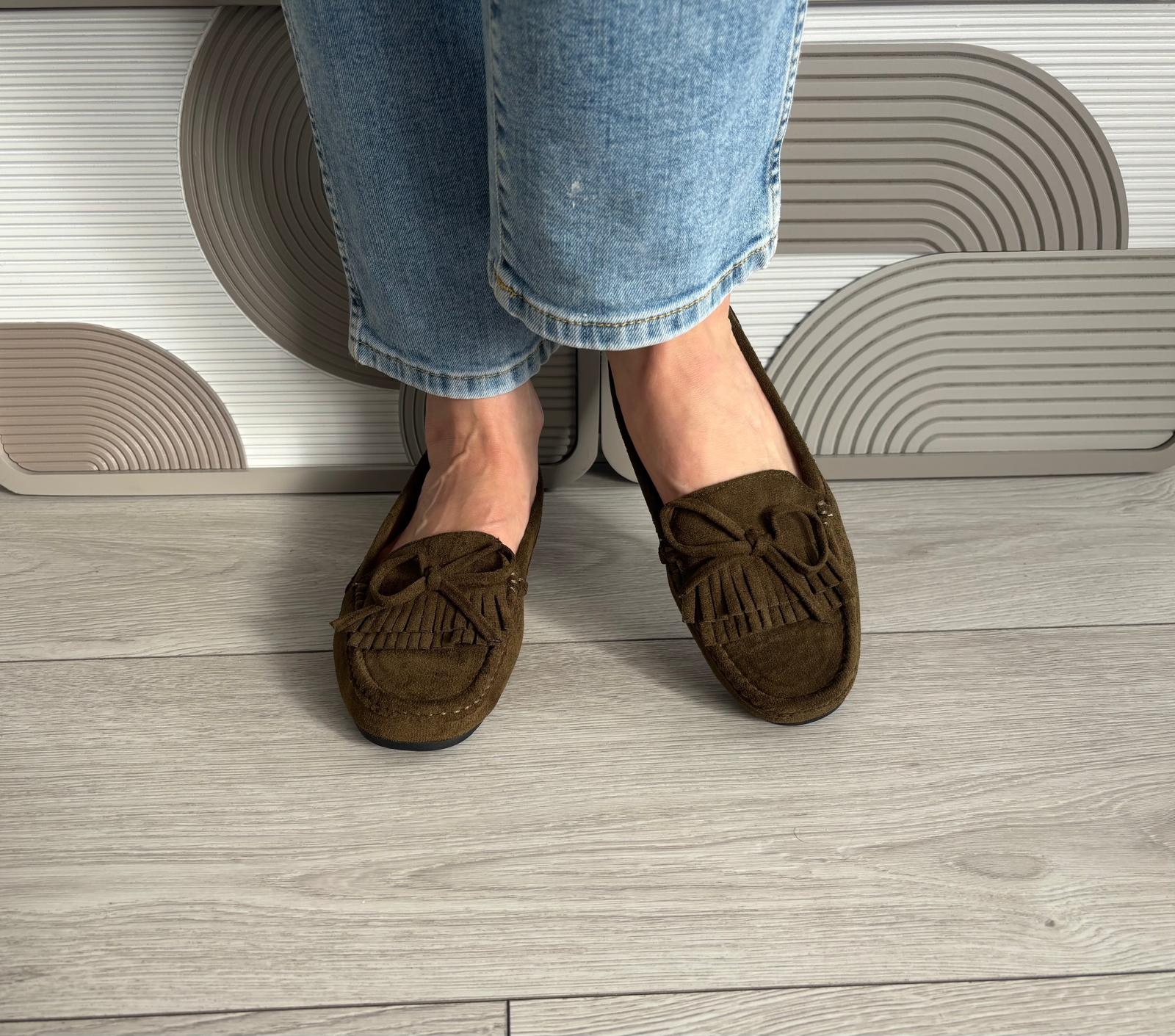 Mocassins Nina vert foncé