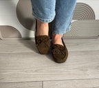Mocassins Nina vert foncé