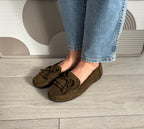 Mocassins Nina vert foncé