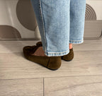 Mocassins Nina vert foncé