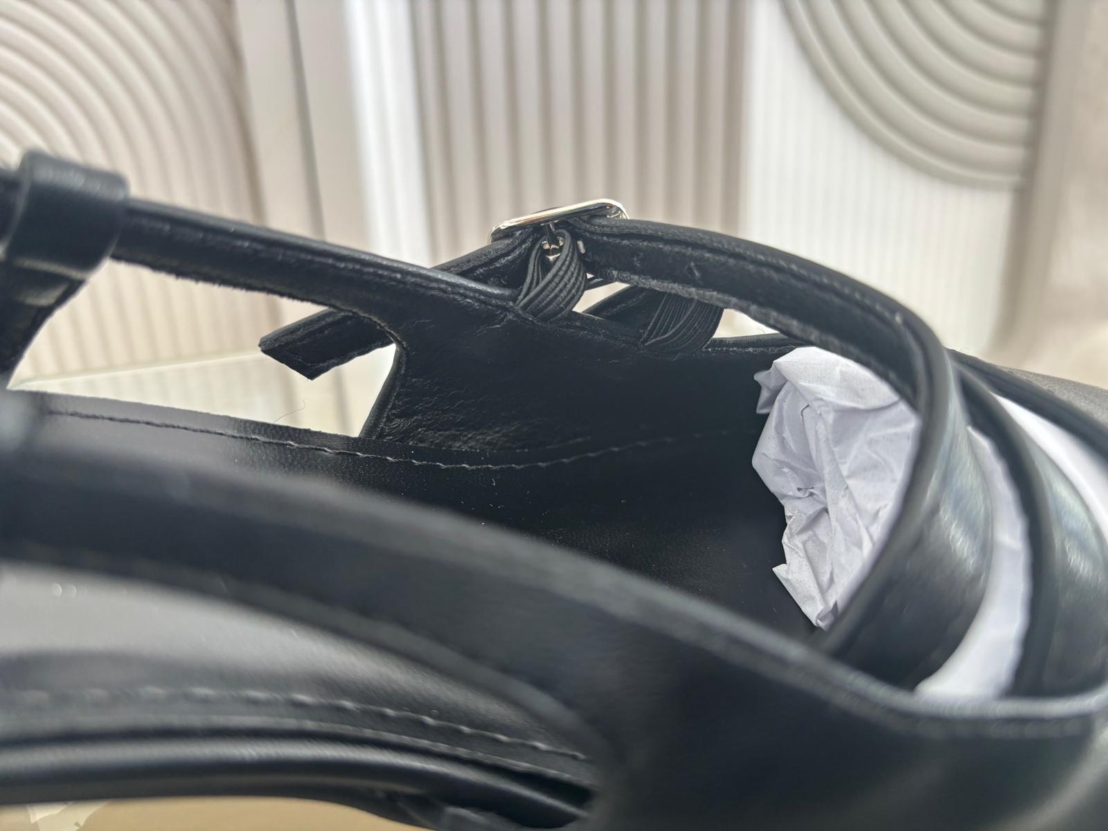 Slingback Édith nero