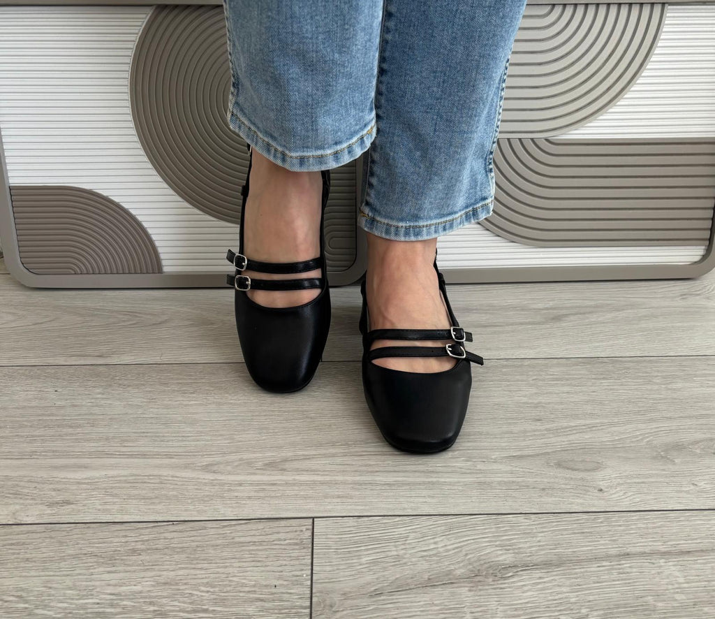 Slingback doubles boucles