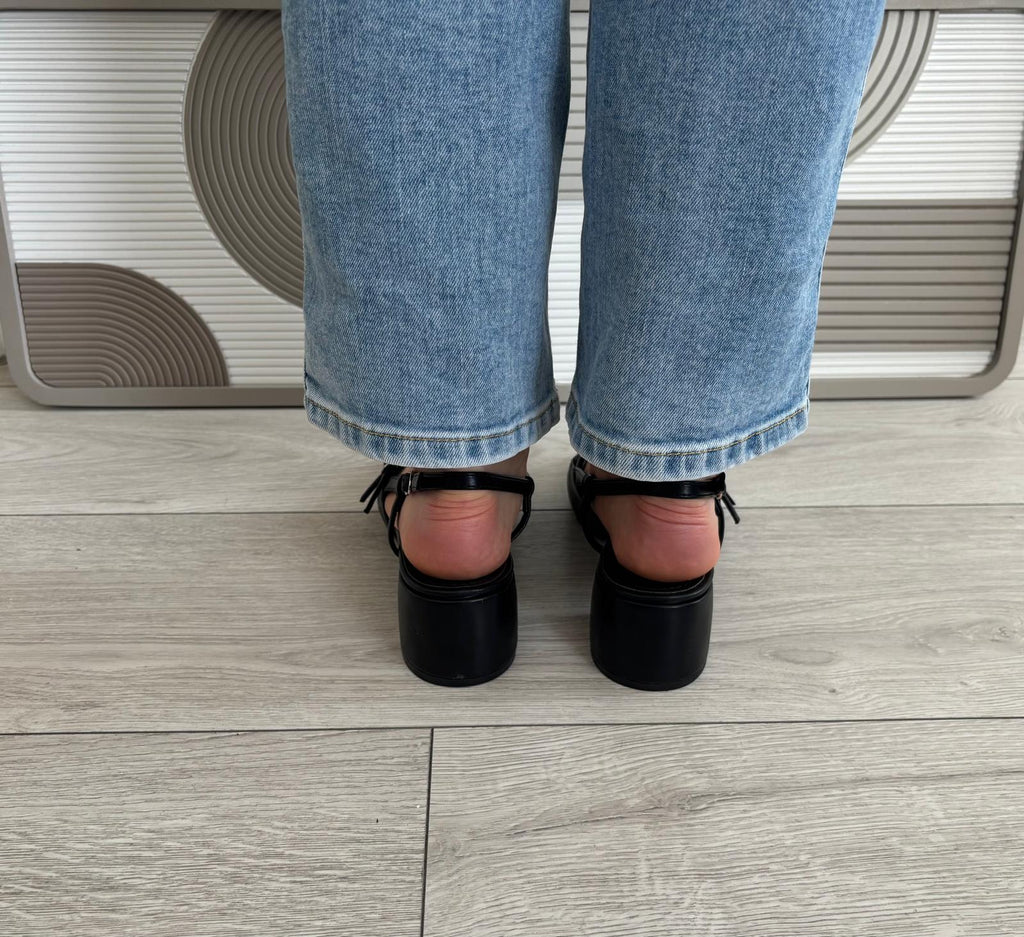Slingback doubles boucles
