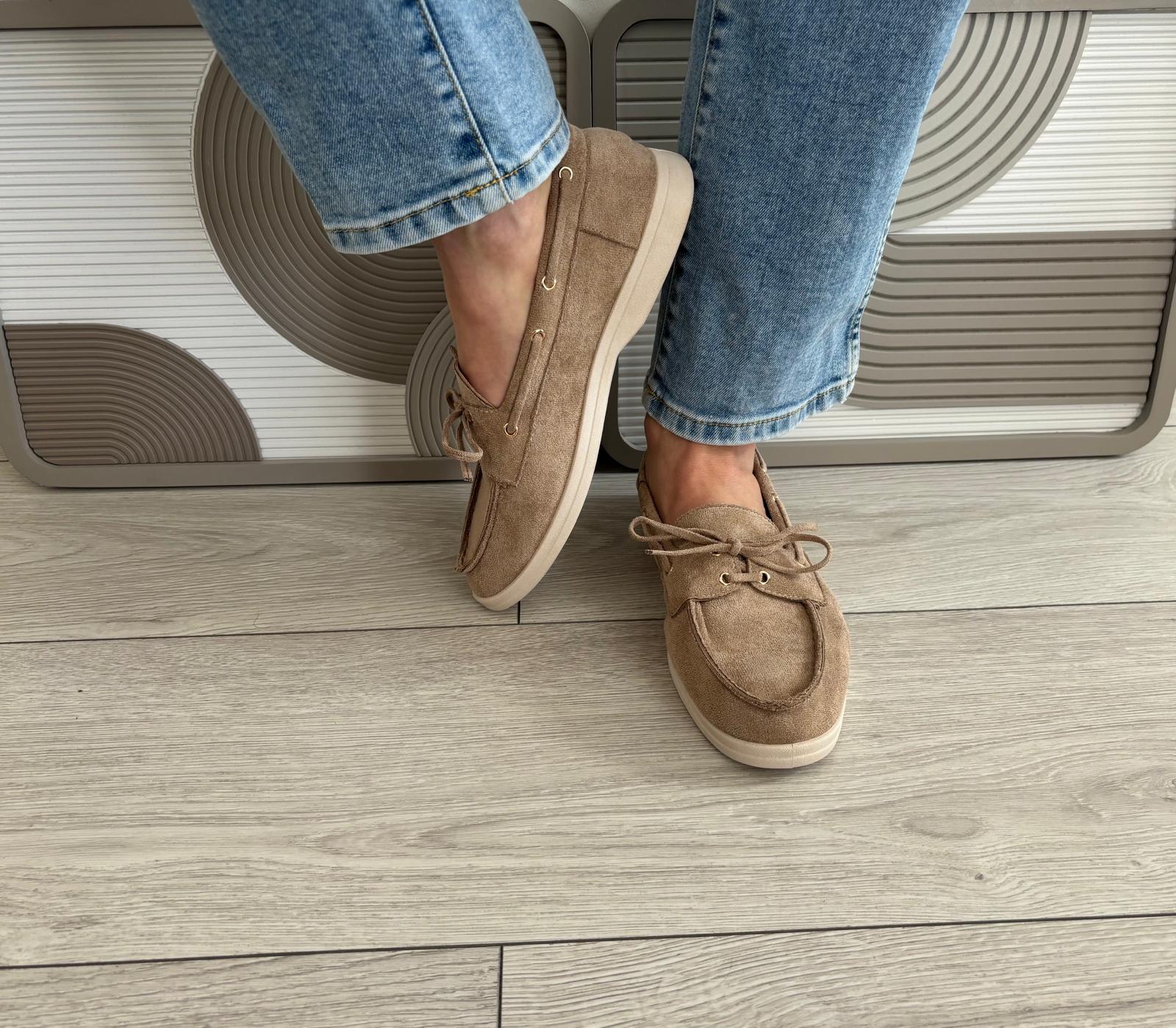 Mocassins Bateau beige