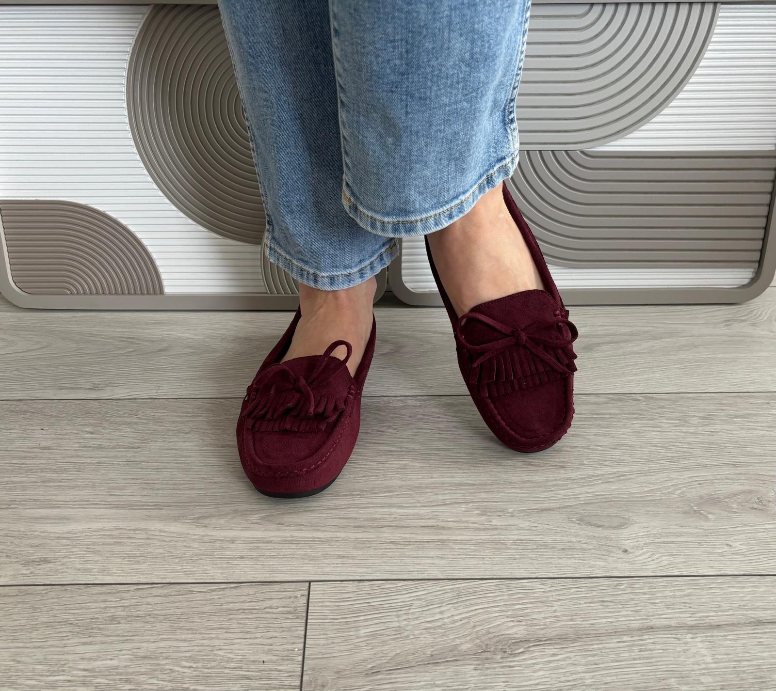 Mocassins Nina bordeaux