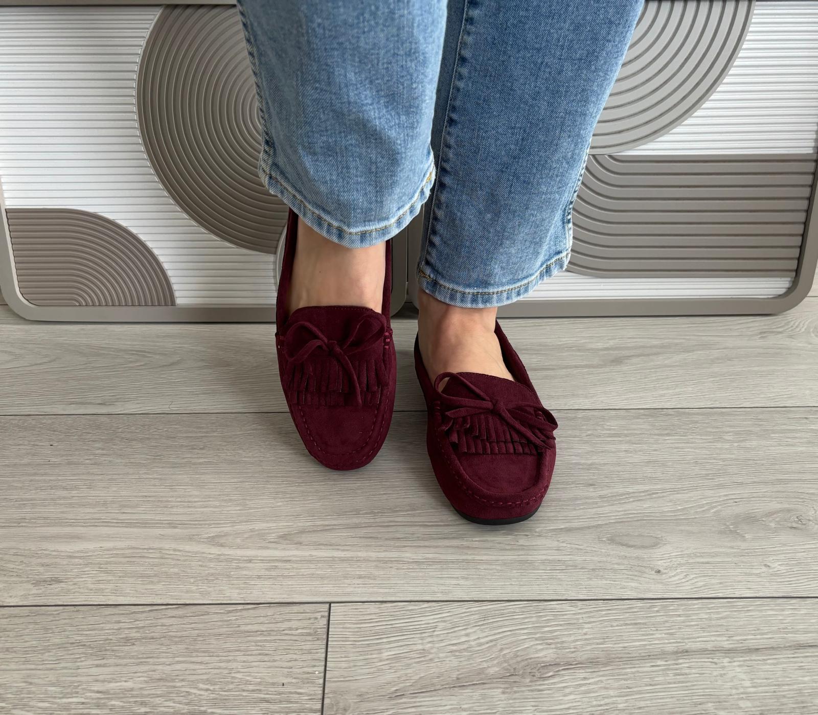 Mocassins Nina bordeaux