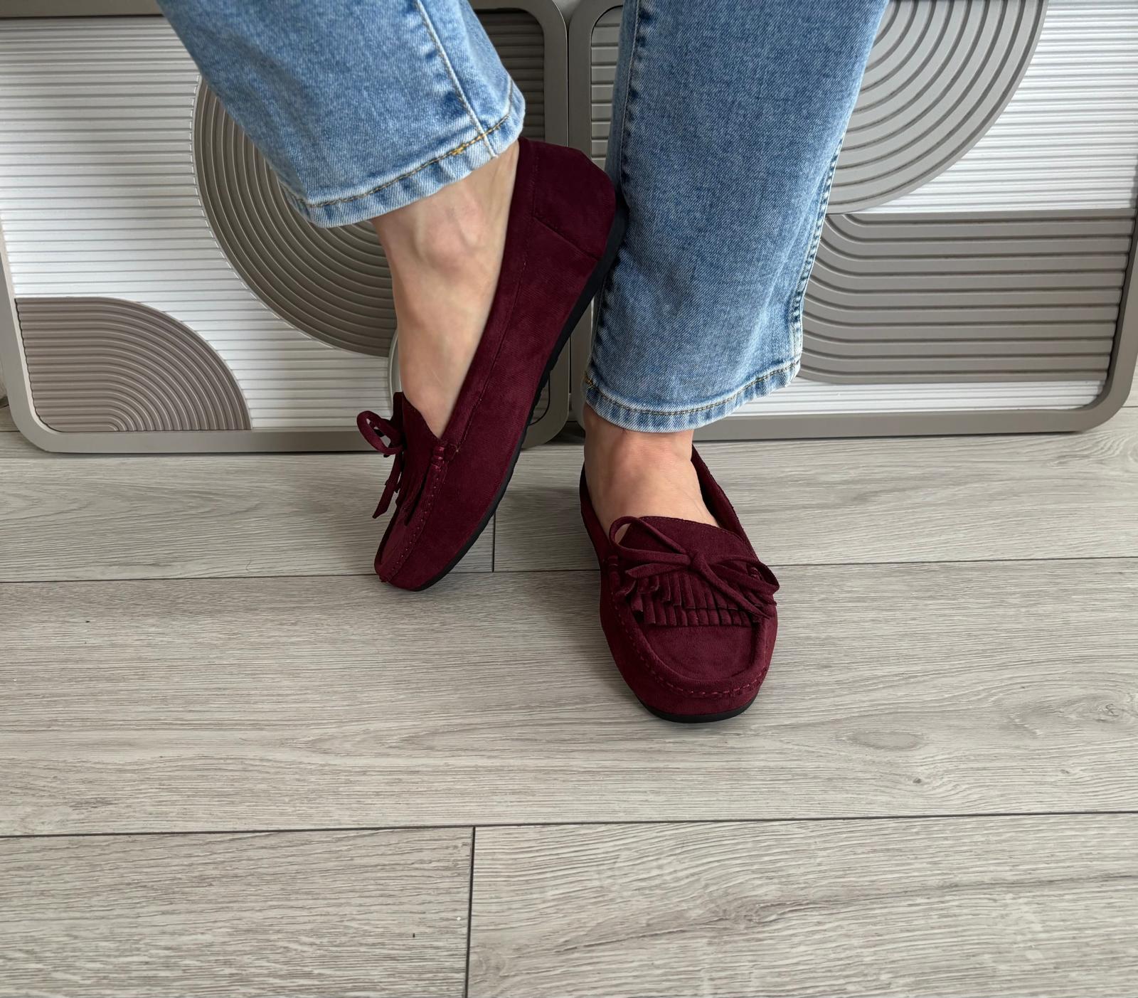 Mocassins Nina bordeaux
