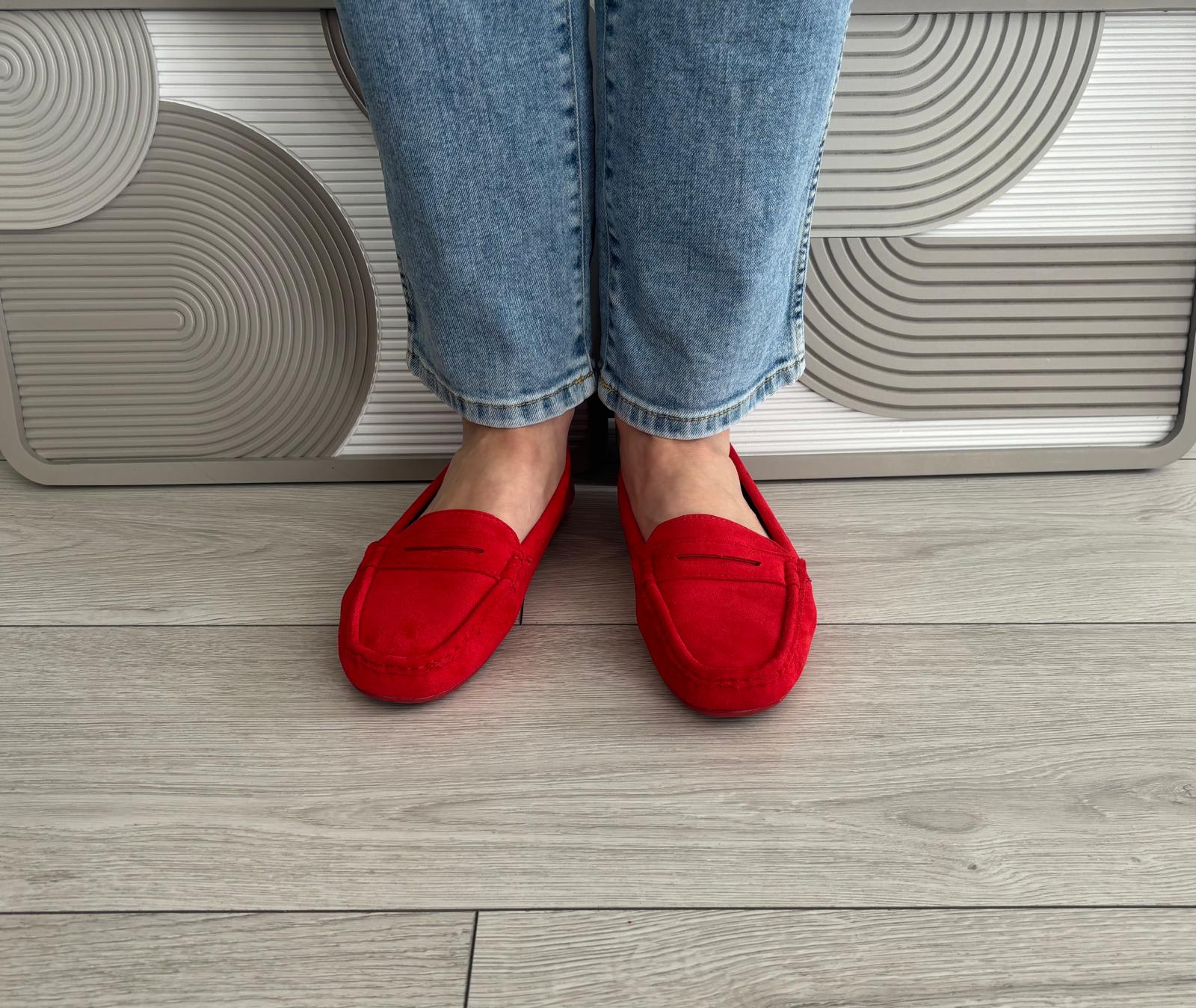 Mocassin Birdy rouge
