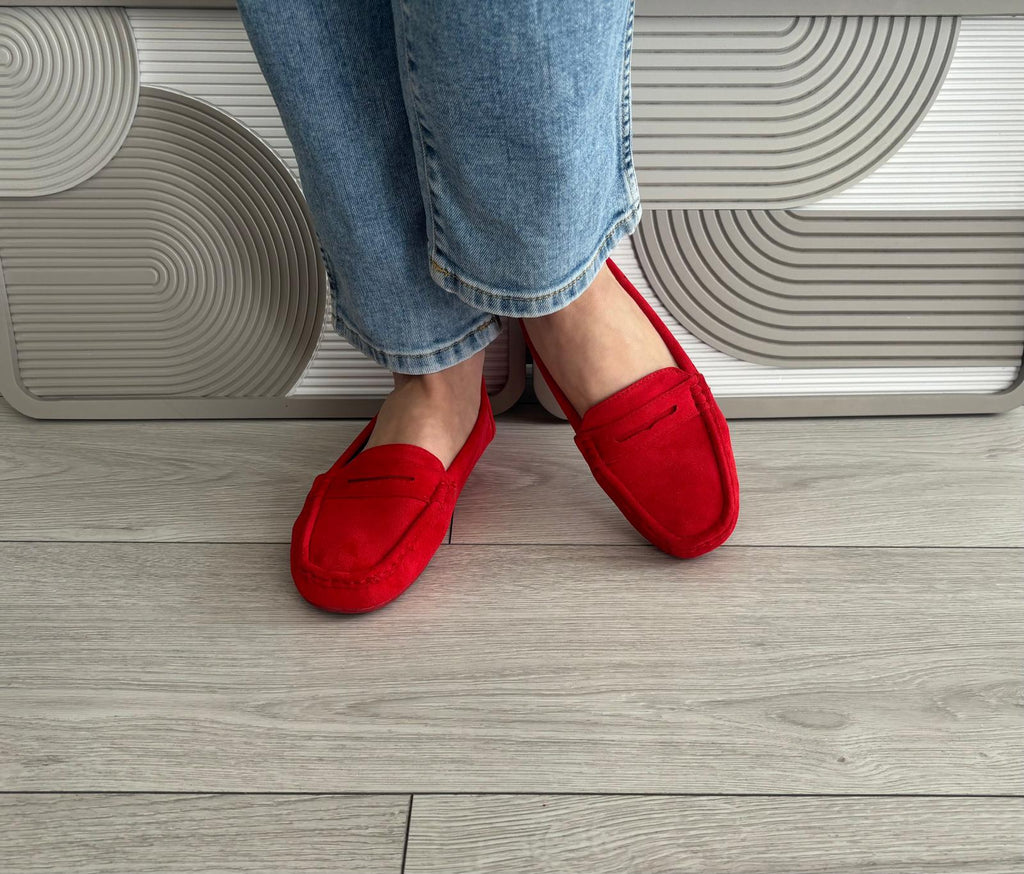 Mocassin Birdy rouge