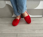 Mocassin Birdy rouge