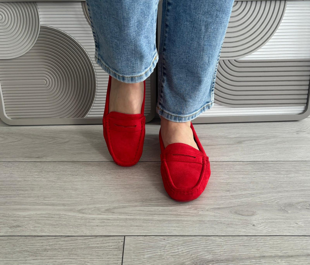 Mocassin Birdy rouge