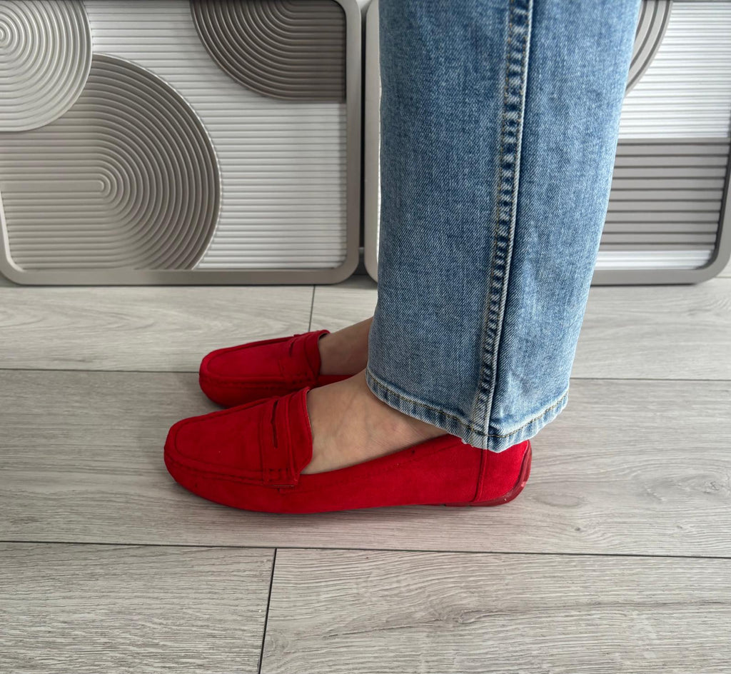 Mocassin Birdy rouge
