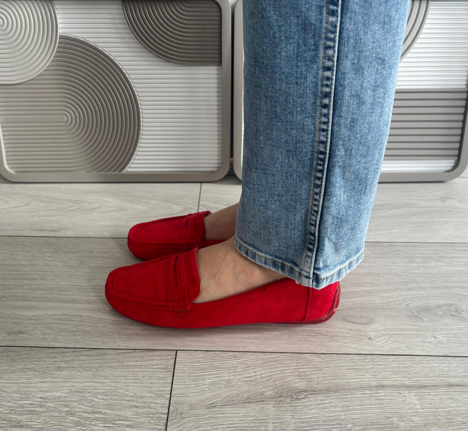 Mocassin Birdy rouge