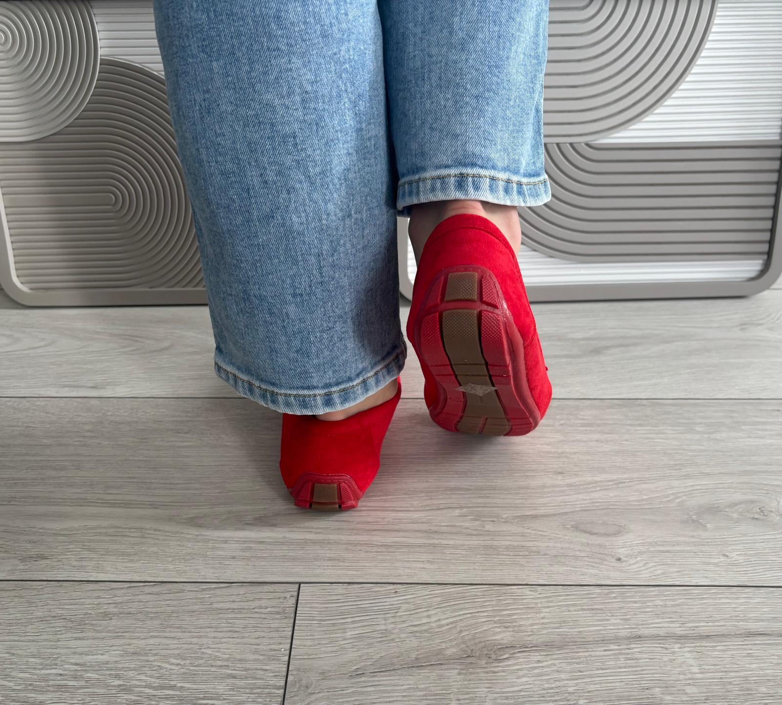 Mocassin Birdy rouge