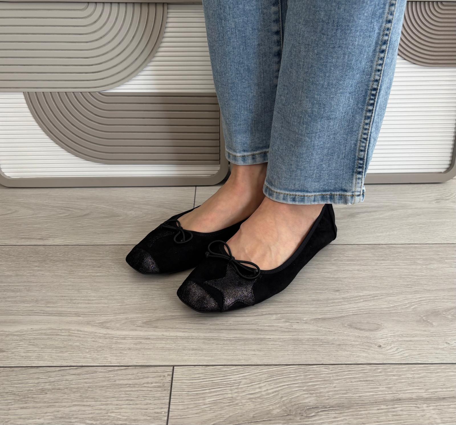 Ballerines Étoile noir