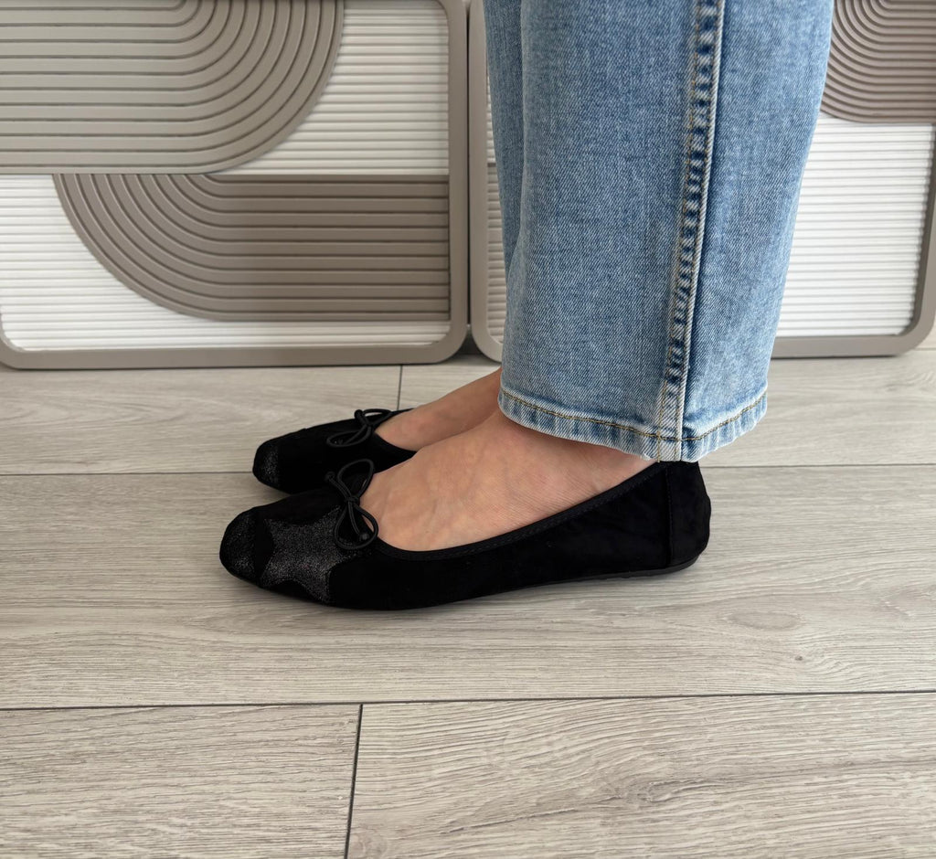 Ballerines Étoile noir